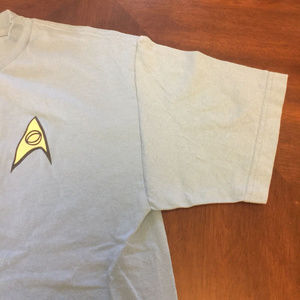 Star Trek Shirts - Star Trek Blue Science Uniform Shirt Medium Star Trek Shirts - Star Trek Blue Science Uniform Shirt Medium